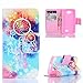 Yakamoz Colorful Dream Catcher Dreamcatcher Leather Flip Card Slots Wallet Stand Case for LG Optimus F60, LG Transpyre, LG Tribute LS660 with Free Screen Protector & Stylus Pen