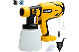KUALEISAI Cordless Paint Sprayer for DEWALT 20V Max Battery, HVLP Spray Paint Gun (Battery NOT Included)