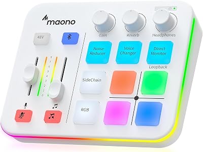 MAONO G1 NEO Gaming Audio Interface Pro-Preamp RGB Bluetooth 48V Phantom