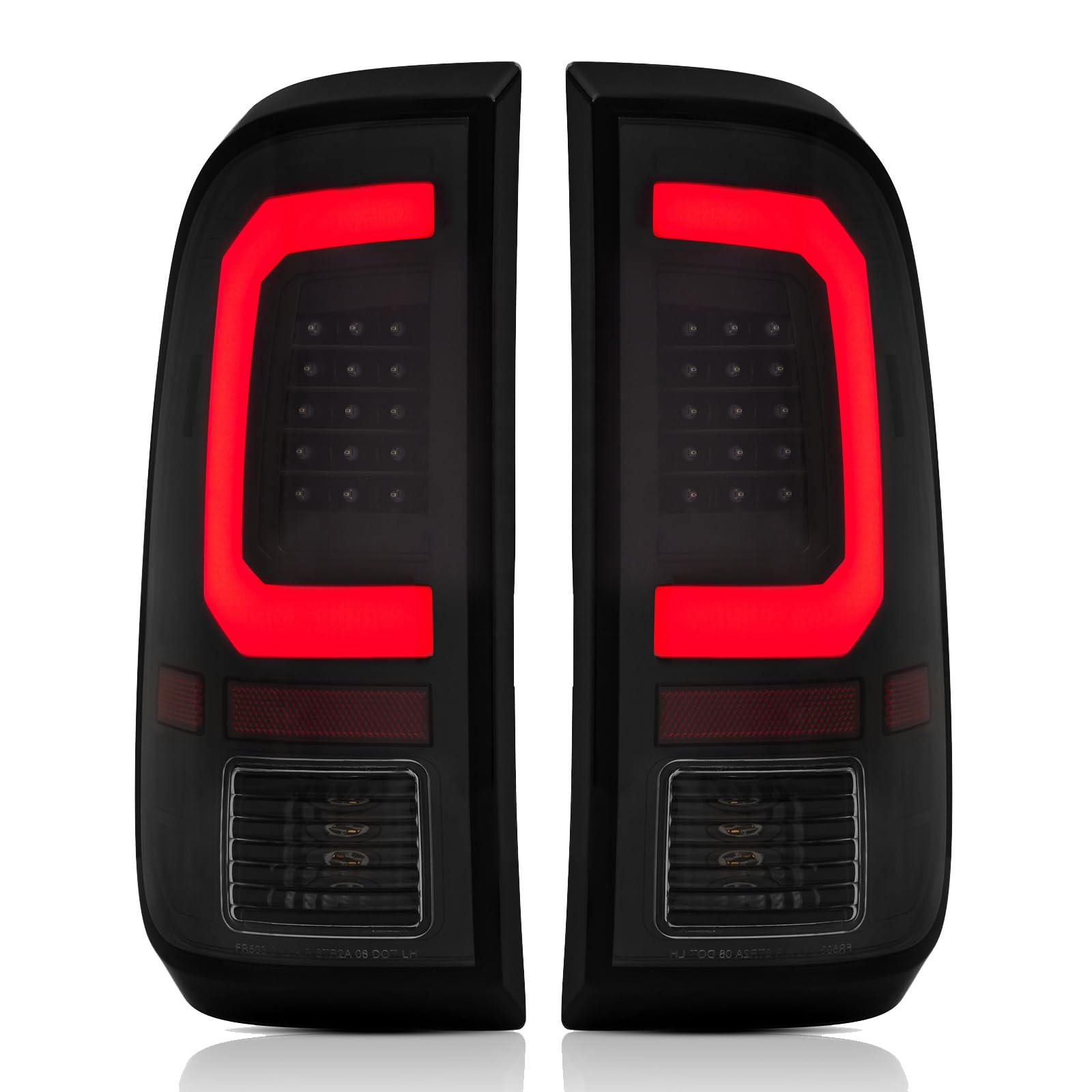 Photo 1 of LED Tail Lights Assemble Compatible with1997-2003 Ford F150,1999-2007 Ford F250 F350 Superduty Driver and Passenger Side, Smoke Lens