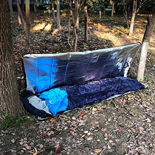 UTOOL Survival Emergency Blanket, Waterproof Insulated Tarp, Reflective