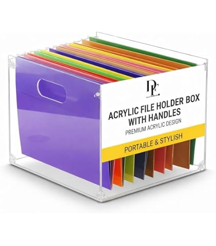 Amazon.com : File Organizer for Desk - This Acrylic Storage Box is