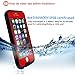 Eonfine iphone 6/6s Waterproof Case, Shockproof Protective Full-sealed Hard Cover with Clear Sound, Underwater IP68 Certificated Water Snow Dust Dirty Proof Case for iPhone 6/6s Red