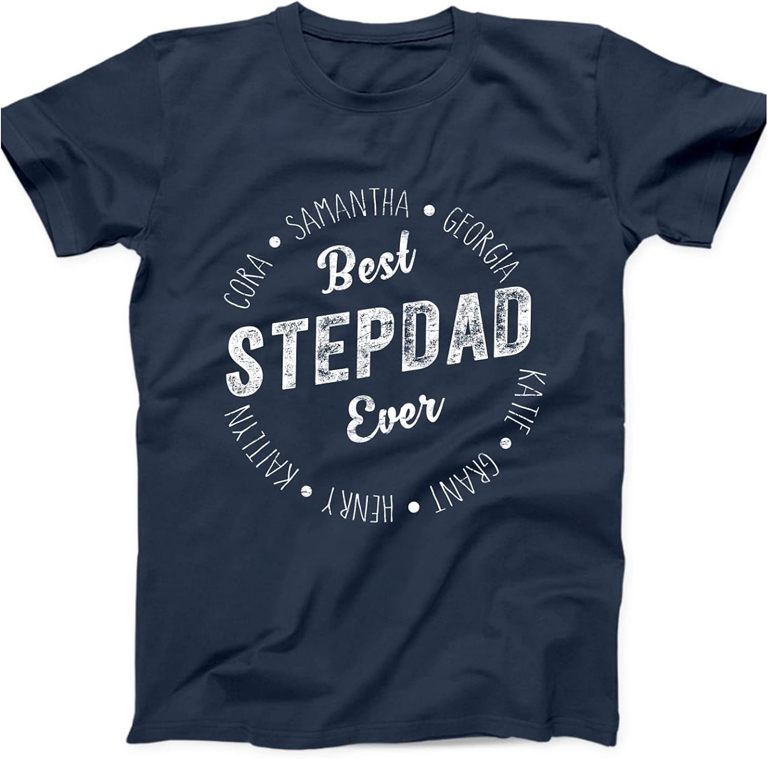 Amazon Personalized T Shirt Best Step Dad Ever With Grandkids 