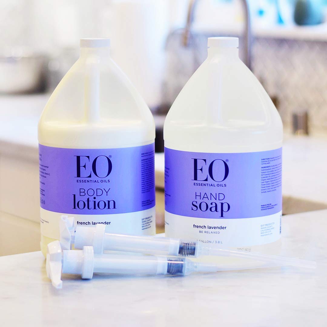 EO Botanical Liquid Hand Soap Refill, French Lavender, 128 Fluid Ounce (1 Gallon): Beauty