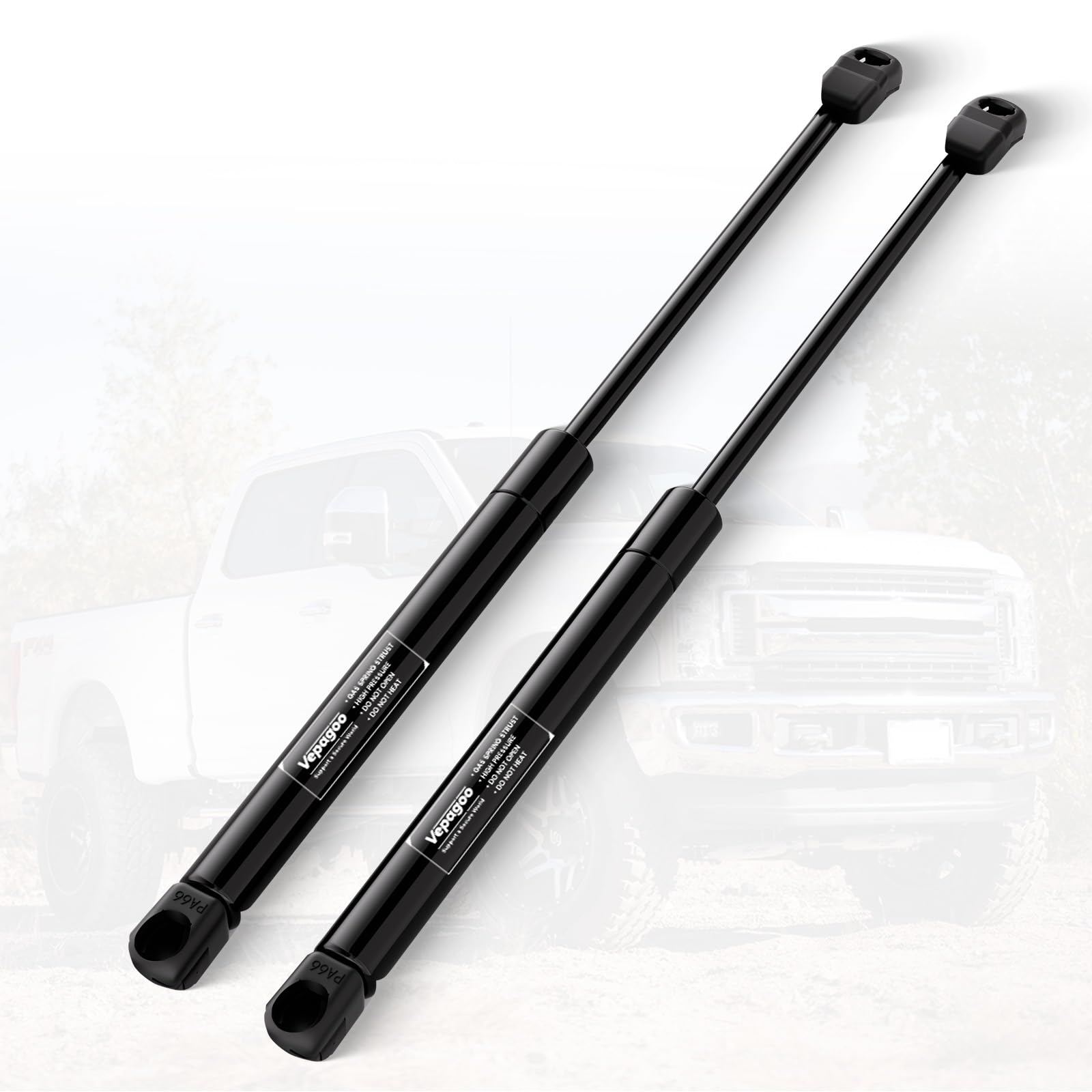 Photo 1 of Vepagoo Front Hood Struts Shock Compatible with 2011-2016 Ford F-250 F-350 F-450 F-550 Hood-Right & Left Side, Bonnet Lift Support Replacement SG204080, 003752, 028592, 068835
