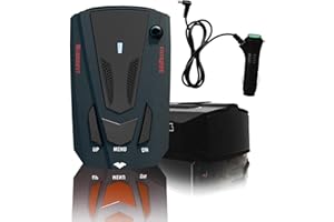 WATUTU Driving Aids Radar for Cars, V7 with Long Range Detection, Mute Memory, Led Display, City/Highway Mode Detectors, Ideal Gifts for Cars (Black)