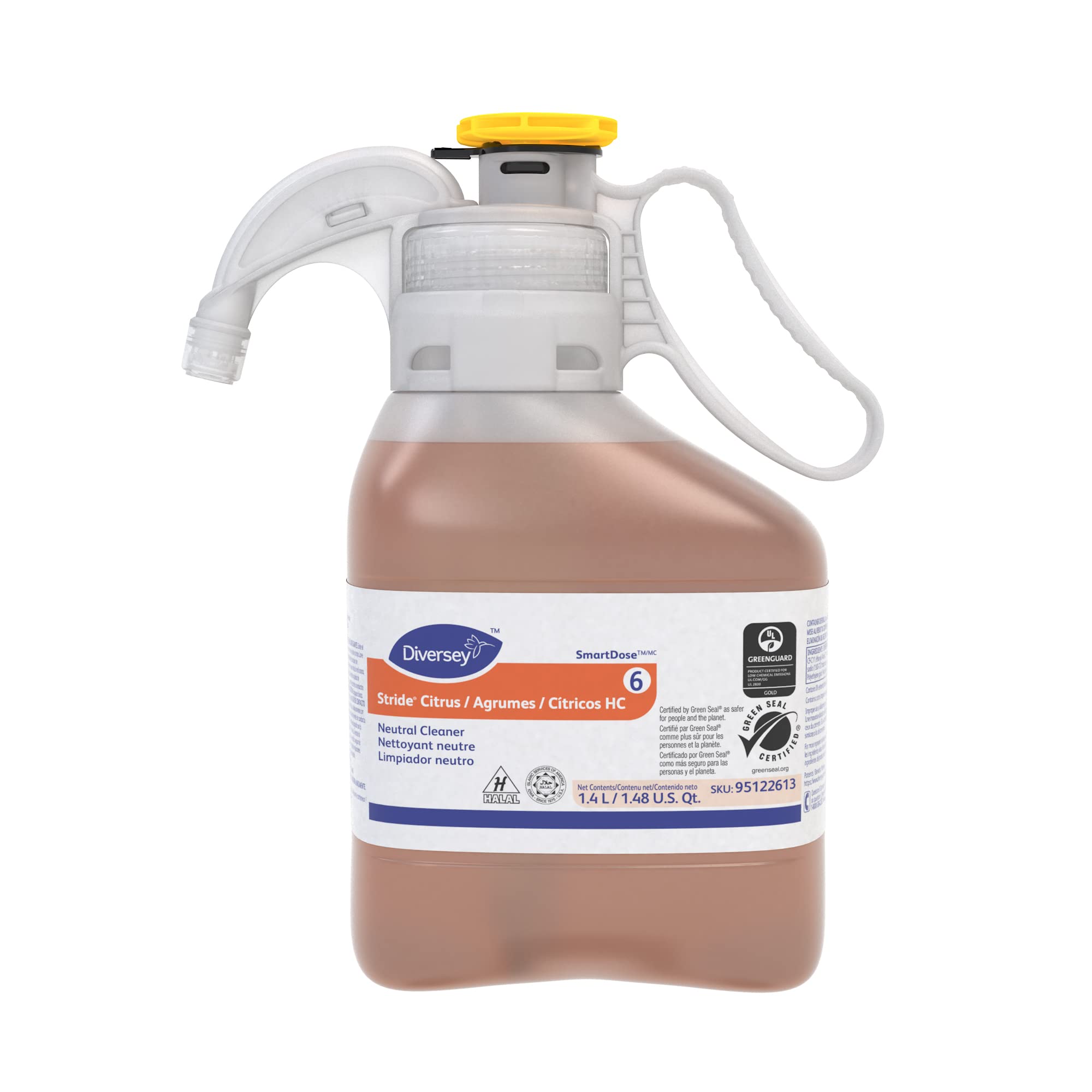 Diversey 95122613CT Stride Citrus HC Neutral Cleaner - Orange