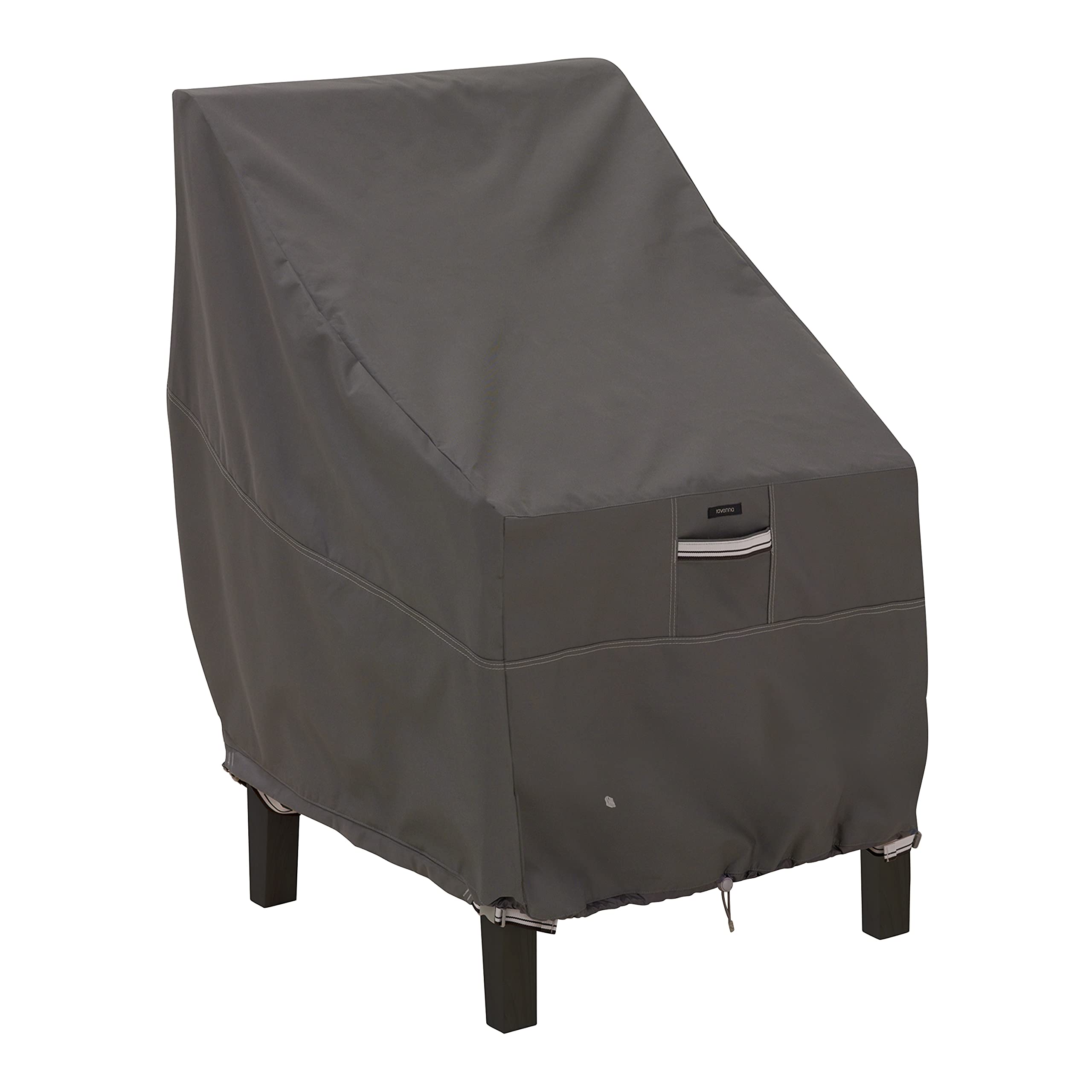 Classic Accessories 55-144-015101-00 Ravenna Patio High Back Chair Cover Dark Taupe/Mushroom/Espresso