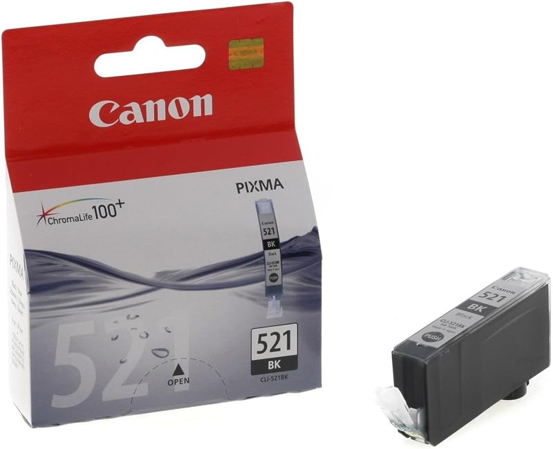 Canon CLI 521BK Photo Black Ink Tank for ChromaLife100 System