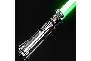 CVCBSER Smooth Swing Dueling Lightsaber, Motion Control 12 Sound Fonts with Infinite Color Changing 16RGB, Premium Metal Handle Light Saber for Adults and Boys Gift