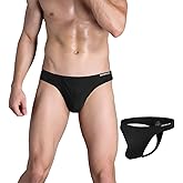 ZONBAILON Men's Thong and G String T-Back Low Rise Bulge Pouch Underwear