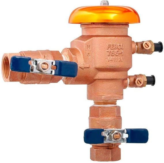 Febco 1 in. NPT Brass Pressure Vacuum Breaker