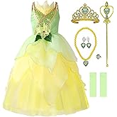 ToLaFio Princess Costume for Girls Halloween Fancy Party Dress Princess Dress Up Clothes for Little Girl