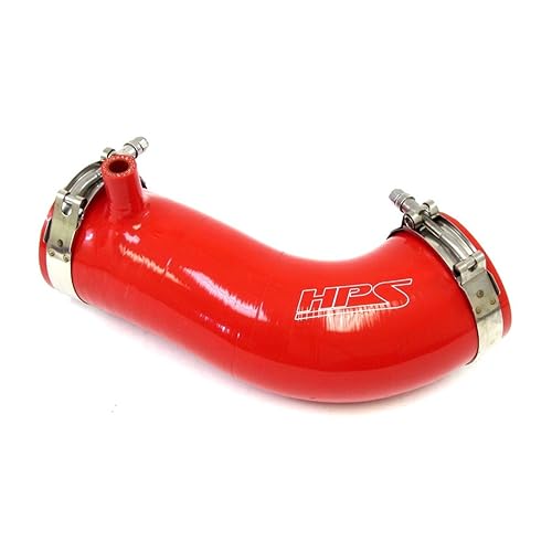HPS 17838RED2 Red Silicone Air Intake Hose (Post MAF Tube) Split Racing