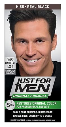 Just For Men Shampoo In Haircolor Real Black H 55 Amazon Com