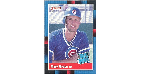 Mark Grace Rated Rookie Collectible Trading Card 1988 Donruss Baseball Card 40 Chicago Cubs Free Shipping At Amazon S Sports Collectibles Store