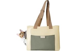Dog Bag Carrier Tote Pet Canvas Shoulder Bag for Adventures and Travel - Ideal for Small Dogs Cats Kitten Puppies