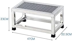 ALIAOFORZ Indoor Climbing Stool, Stainless Steel