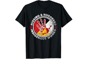 ECTOUMOL MMIW Missing & Murdered Indigenous Women Red Hand T-Shirt