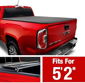 Maxmate Tri Fold Truck Bed Tonneau Cover Works 2015 2018 Chevy Colorado Gmc Canyon Fleetside 5 Bed Tonneau Covers Amazon Canada