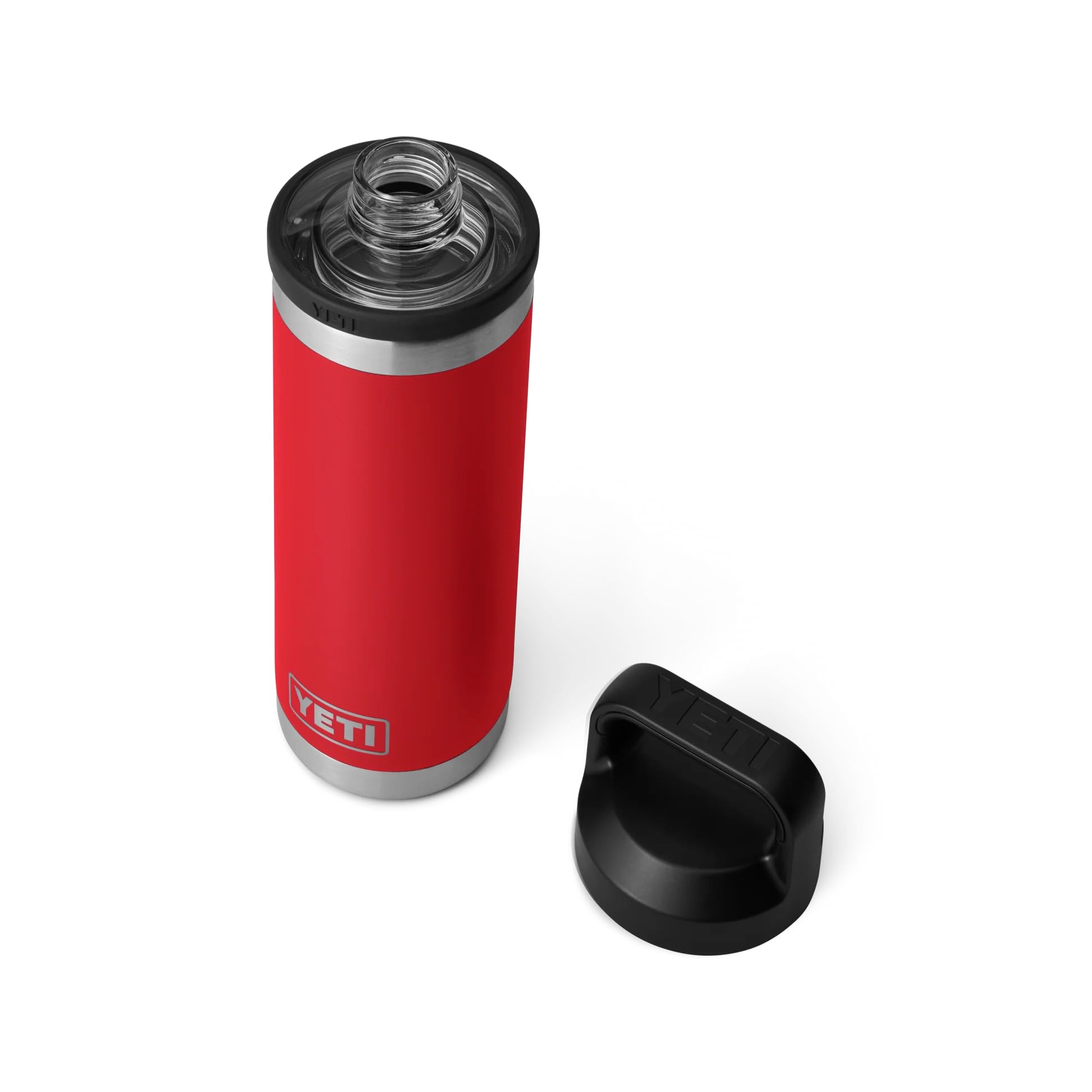 YETI Rambler Bottle Chug, Vaccum Insulated Stainless Steel Bottle with Leakproof Chug Cap, Rescue Red, 18 oz (532 ml) — image 1
