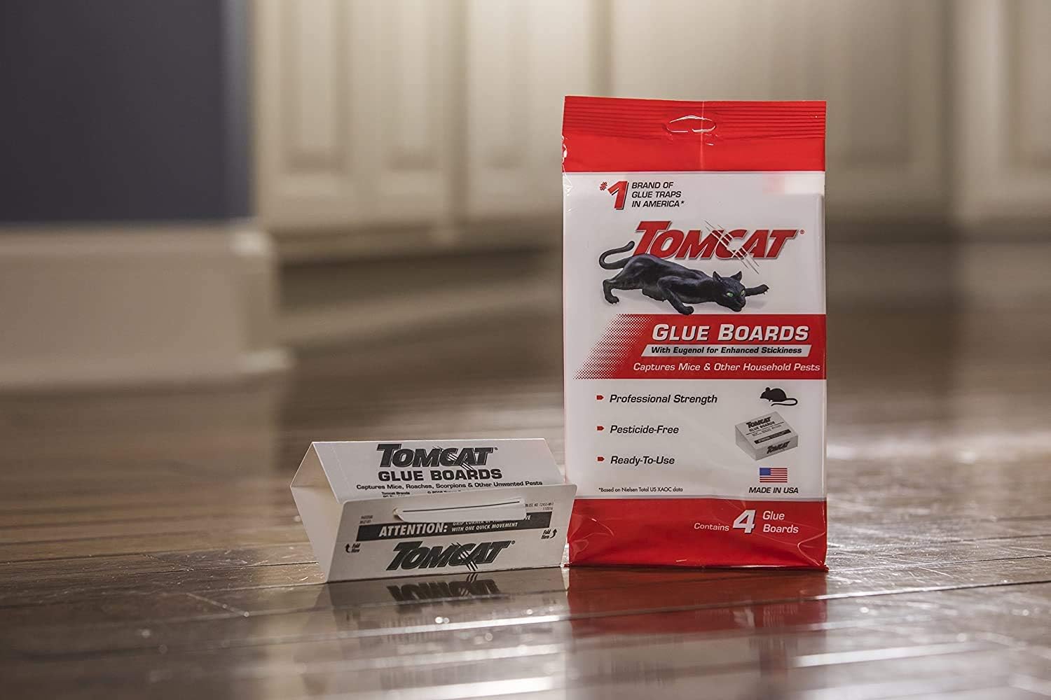 Tomcat Glue Boards with Eugenol for Enhanced Stickiness, 4 Glue Boards : Garden & Outdoor