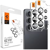 Spigen Camera Lens Protector for Galaxy S26 Ultra - Black [2 Pack] | GlasTR EZ Fit Optik Pro, 9H+ Tempered glass, Scratch resistant, Original photo quality, Auto-align tray, Case-friendly