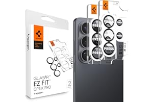 Spigen Camera Lens Screen Protector [GlasTR EZ Fit Optik Pro] Designed for Galaxy S26 Ultra - Black [2 Pack]
