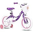 JOYSTAR Fairy Girls Bike for Toddlers and Kids Ages 2-8 Years Old, 12 14 16 18 Inch Kids Bike with Training Wheels, Handbrake and Basket, Toddler Girl Bike, Children Bicycle