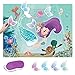 Mermaid Party Decorations Kit Under the Sea Party Supplies for Girls Birthday Party Baby Shower Decorations