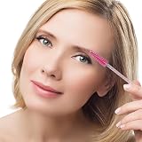SWKJ 60 PCS Disposable Eyelash Brushes Spoolies Castor Oil Applicator Crystal view 7