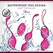 Kegal Balls - 2-in-1 Pelvic Exercise Balls - Bladder Control & Pelvic Floor Strengthening Device - 100% Silicone & Easy to Clean (New) (Peach)