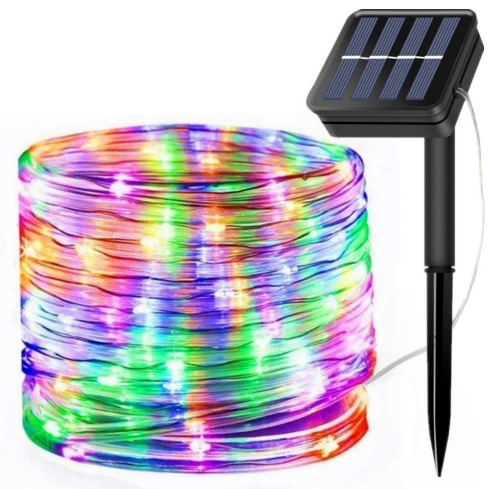 2 Luci Solari Da Giardino A Forma Di Lucciola: 12 LED Ondeggianti, Impermeabili IP67 Per Natale E Vialetti - 3