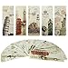 Bilipala 30 PCS Vintage European Scenes Travel Postcard Bookmarks, Note Pads, Memo Pads
