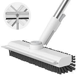 AIR U+ Floor Scrub Brush with Long Handle, 3 in 1