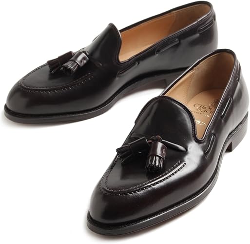 Amazon クロケット ジョーンズ Cavendish キャベンディッシュ タッセルローファー Burgundy 8 5 Crockett Jones クロケット ジョーンズ ローファー スリッポン