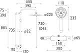 Bristan BUZ2 C Buzz Safety Touch Rigid Riser Shower Chrome view 5
