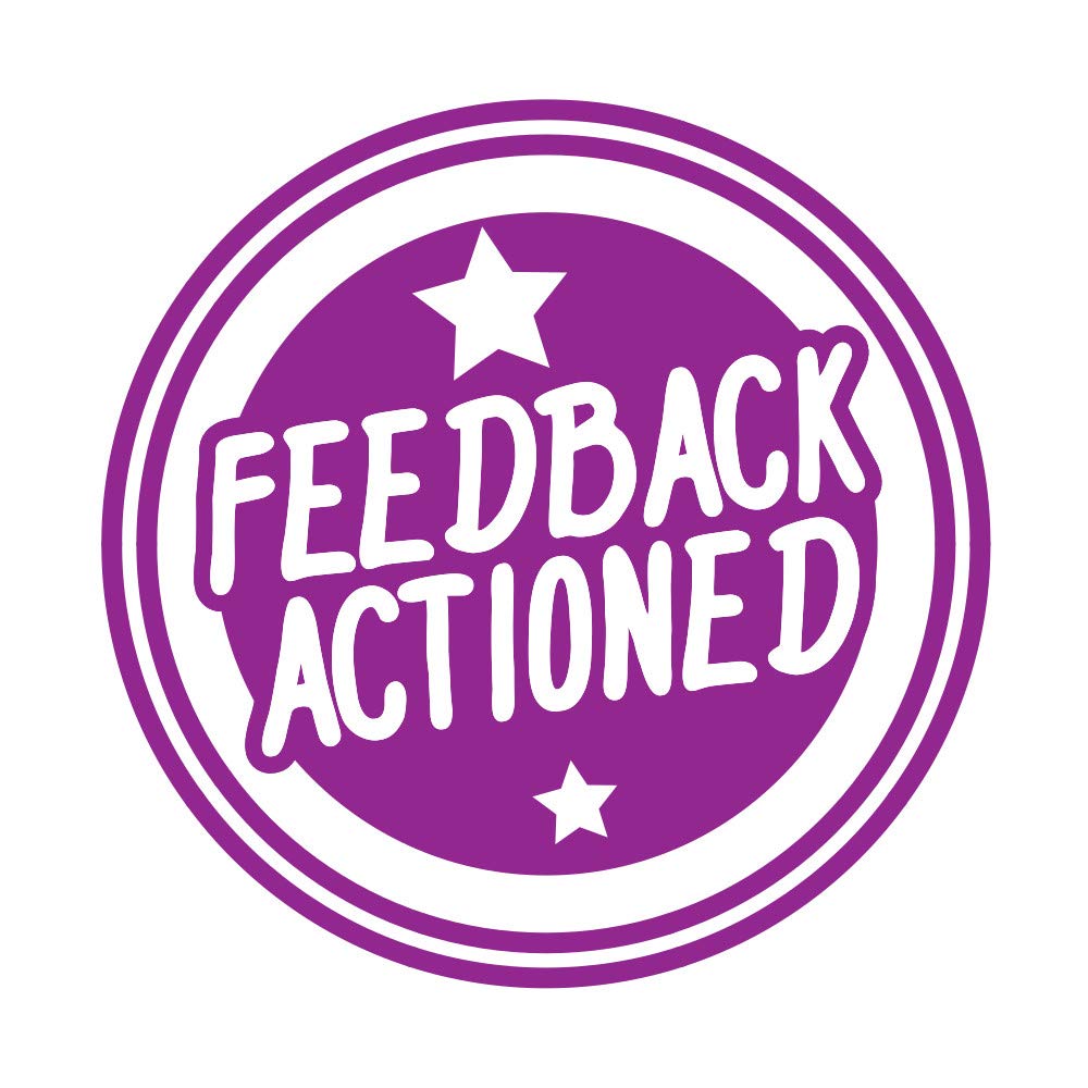 Feedback Actioned Stamper - Purple