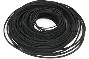 ABBIYYZ 50PCS Recorder Rubber Belts - 40-135mm Cassette Tape Machine Belts Assortment for Repair & Maintenance of Recorders, Walkman, DVD, CD, LD, VCR, Repeater Drives (2MM(50pcs))