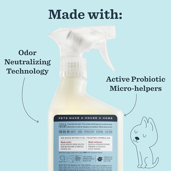 MRS. MEYER’S CLEAN DAY PET STAIN & ODOR FIGHTER, COCONUT LEAF SCENT, 16OZ