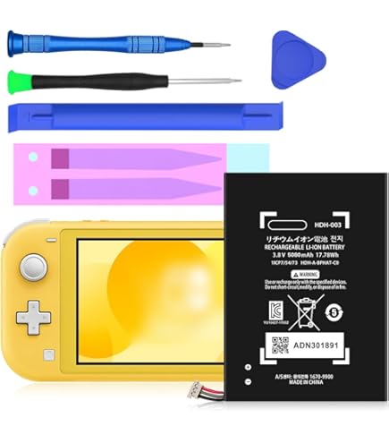 Amazon.com: CENIFENX Switch Lite Battery, HDH-003 3.8V