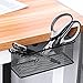 SAFETYON Wire Mesh Magnetic Storage Basket Tray Metal Desk Caddy Storage Organizer for Refrigerator Whiteboard Black
