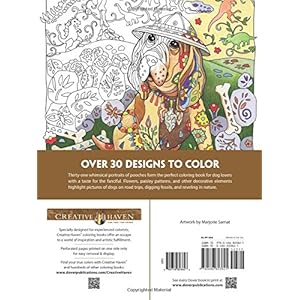 Creative Haven Dazzling Dogs Coloring Book (Adult Coloring)