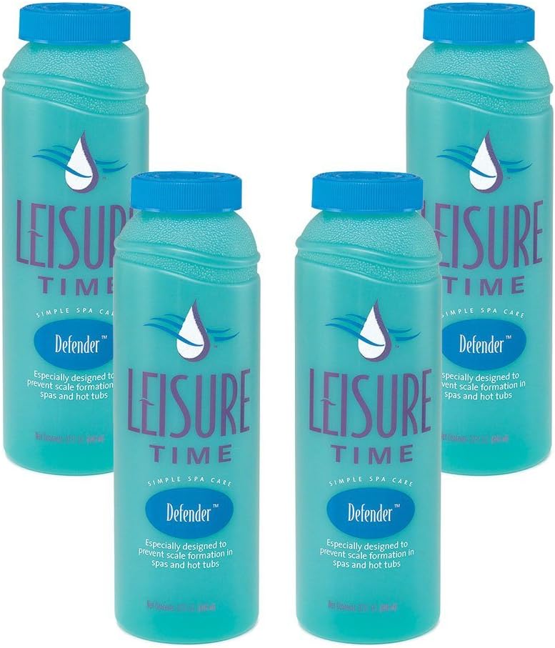 Leisure Time 30210A Defender Spa and Hot Tub Stain and Scale Cleaner, 32 fl oz, Blue : Swimming Pool Accessories : Garden & Outdoor