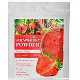 Wild Harvested Strawberry Freeze-Dried Powder – 2 Oz – Natural Strawberry Powder, No added sugar, No GMOs