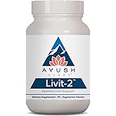 Ayush Herbs Livit-2 - Liver Care, Liver Support Supplement for Women & Men with Andrographis & Picrorhiza, Liver Pills Made with Organic Ingredients - 90 Vegetarian Tablets (1 Count)