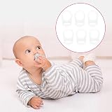 Esteopt 6pk Silicone Baby Dummy Adapter Pacifier Ring Holder Clip for Button view 6