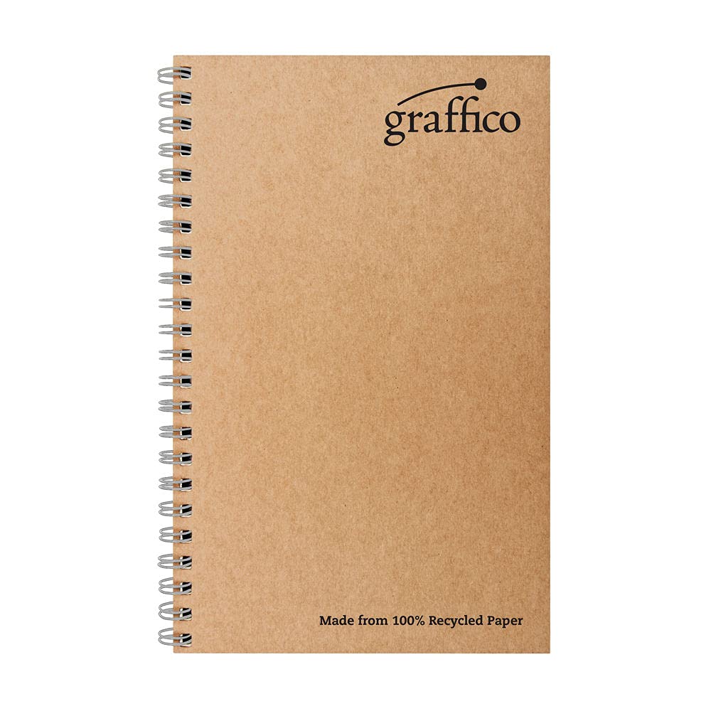 Graffico Recycled Wirebound Notebook 160Pg A5 (Pack of 10)