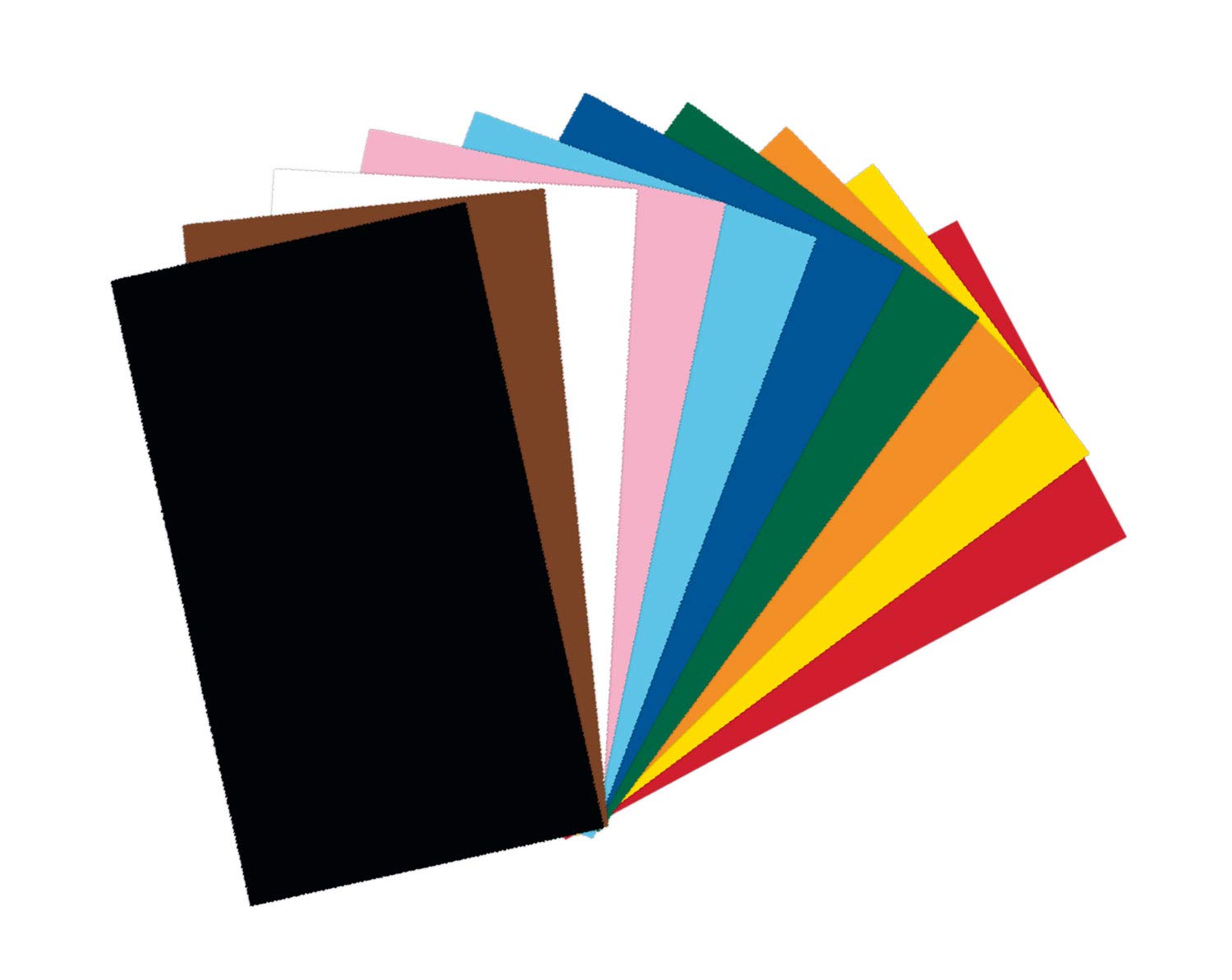 folia 6122/4/09 Coloured Card Mix, DIN A4, 220 g/m², 100 Sheets Assorted in 10 Colours, for Crafts and Creative Design of Cards, Window Pictures and for Scrapbooking
